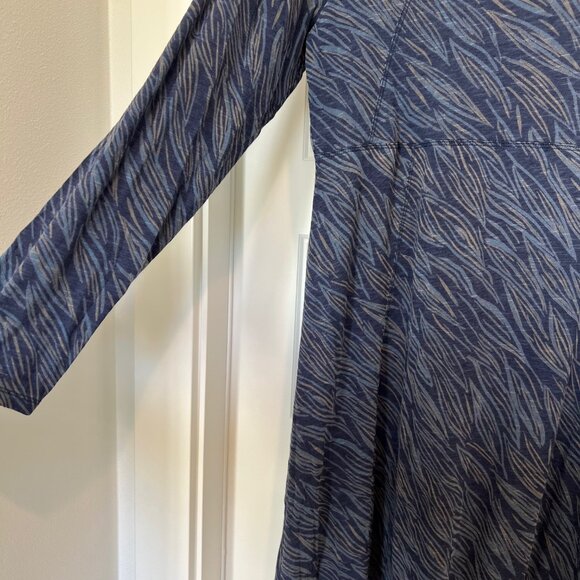 Horny Toad Navy Blue A-Line Long Sleeve Bellfower Dress, Size XL - Picture 6 of 7